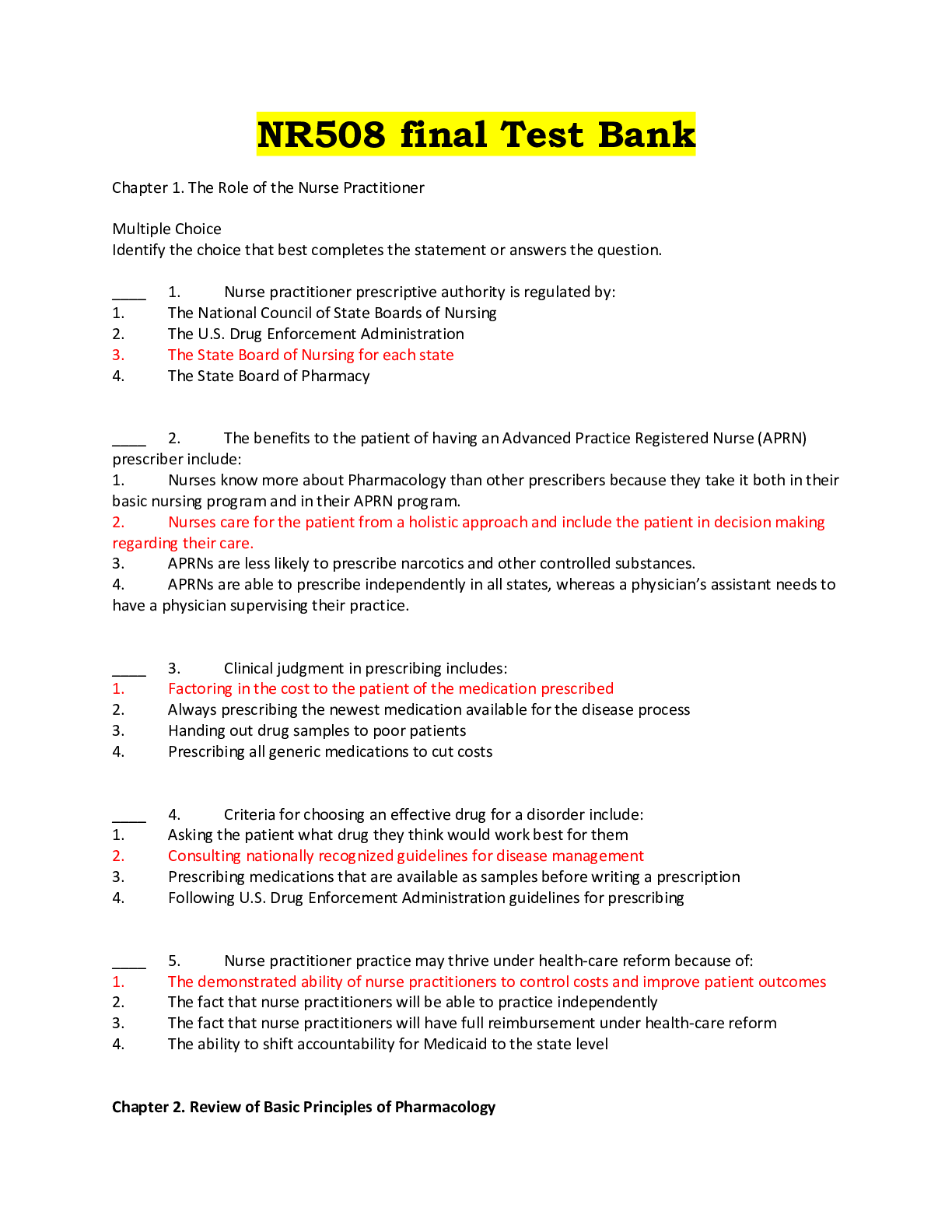 Preview of NR508 final Test Bank {Latest}